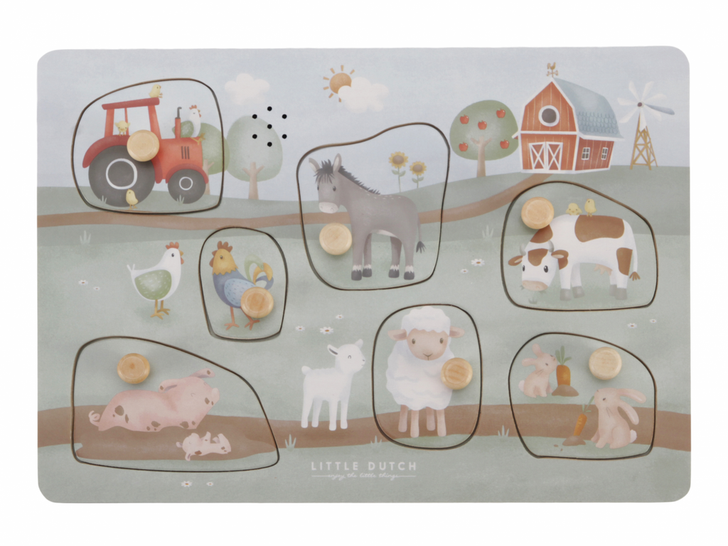Little Dutch Wooden Sound Puzzle - Little Farm