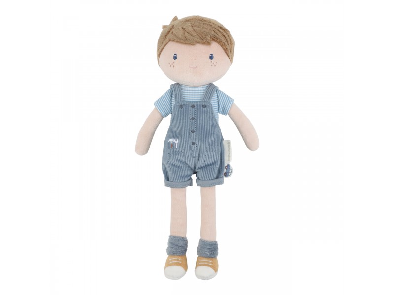 JIM MUÑECO BLANDITO 35 CM LITTLE DUTCH PETO AZUL