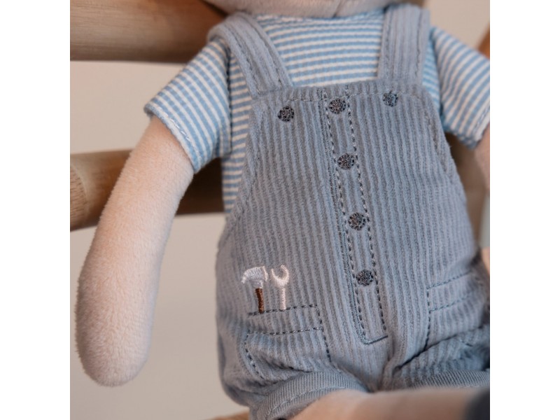 JIM MUÑECO BLANDITO 35 CM LITTLE DUTCH PETO AZUL
