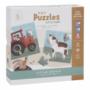PUZZLE 4 EN 1 PEQUEÑA GRANJA LITTLE DUTCH