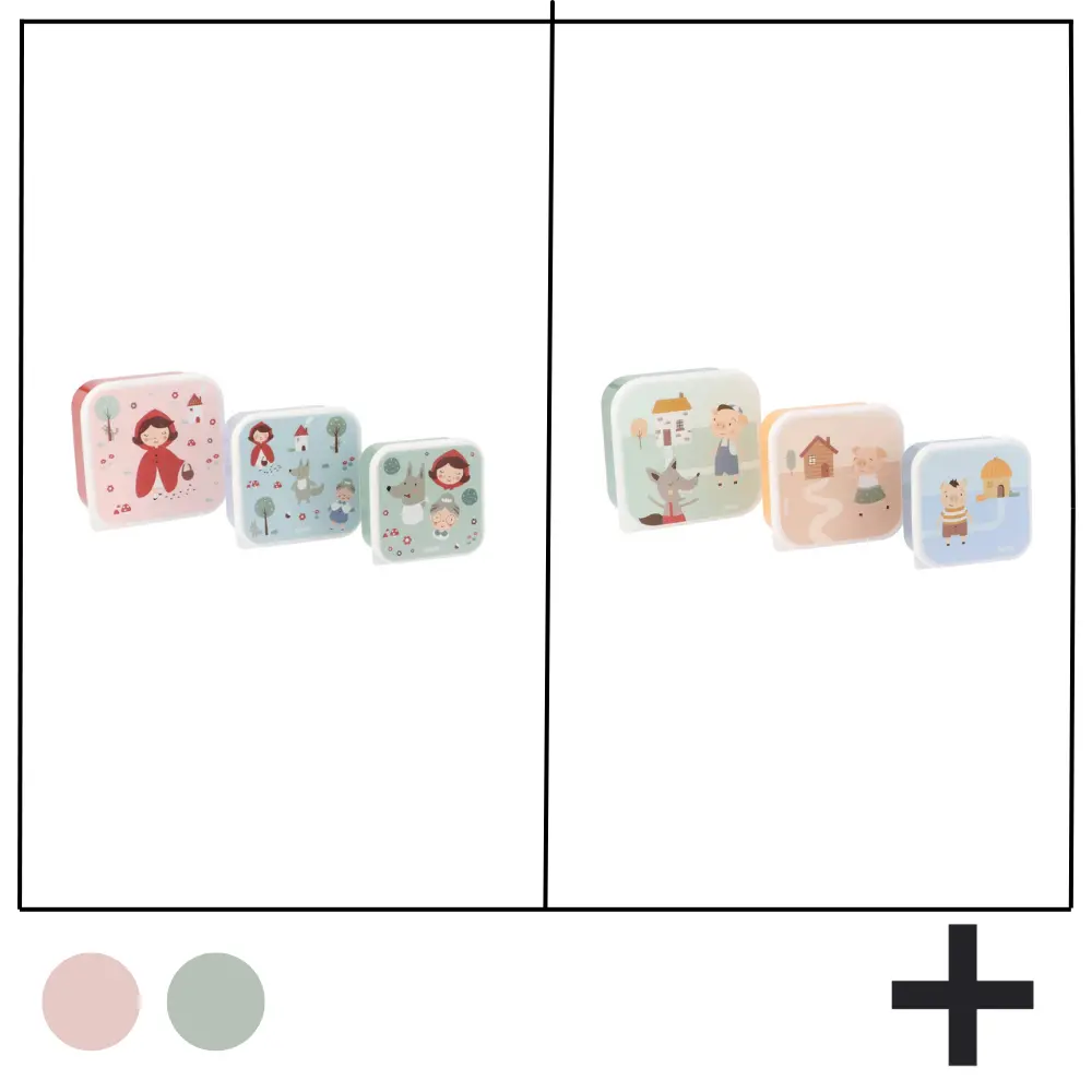 PACK 3 CAJAS ALMUERZO TUTETE