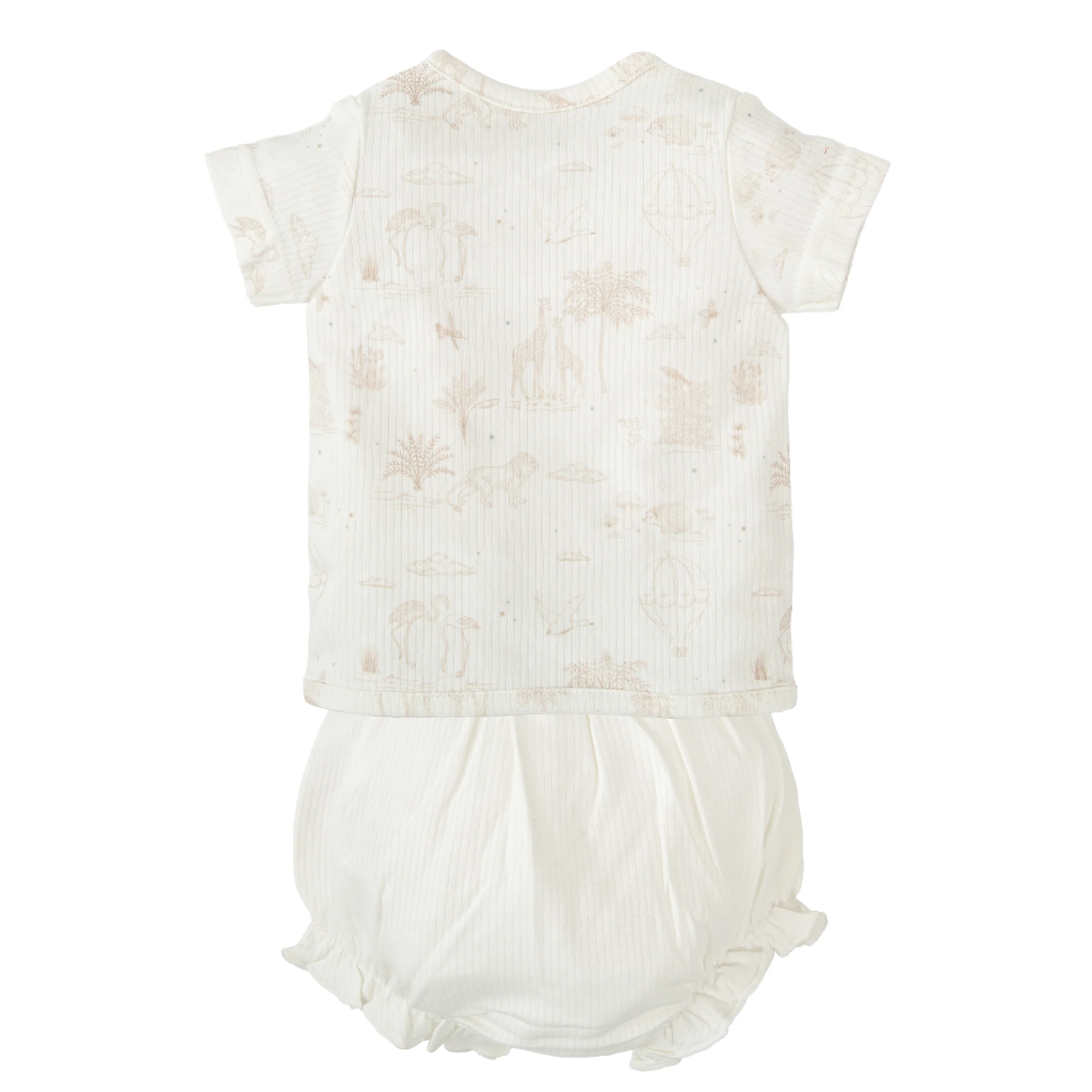 PRIMERA PUESTA CORTA BEBÉ BIMBIDREAMS (Jubon+Polaina)