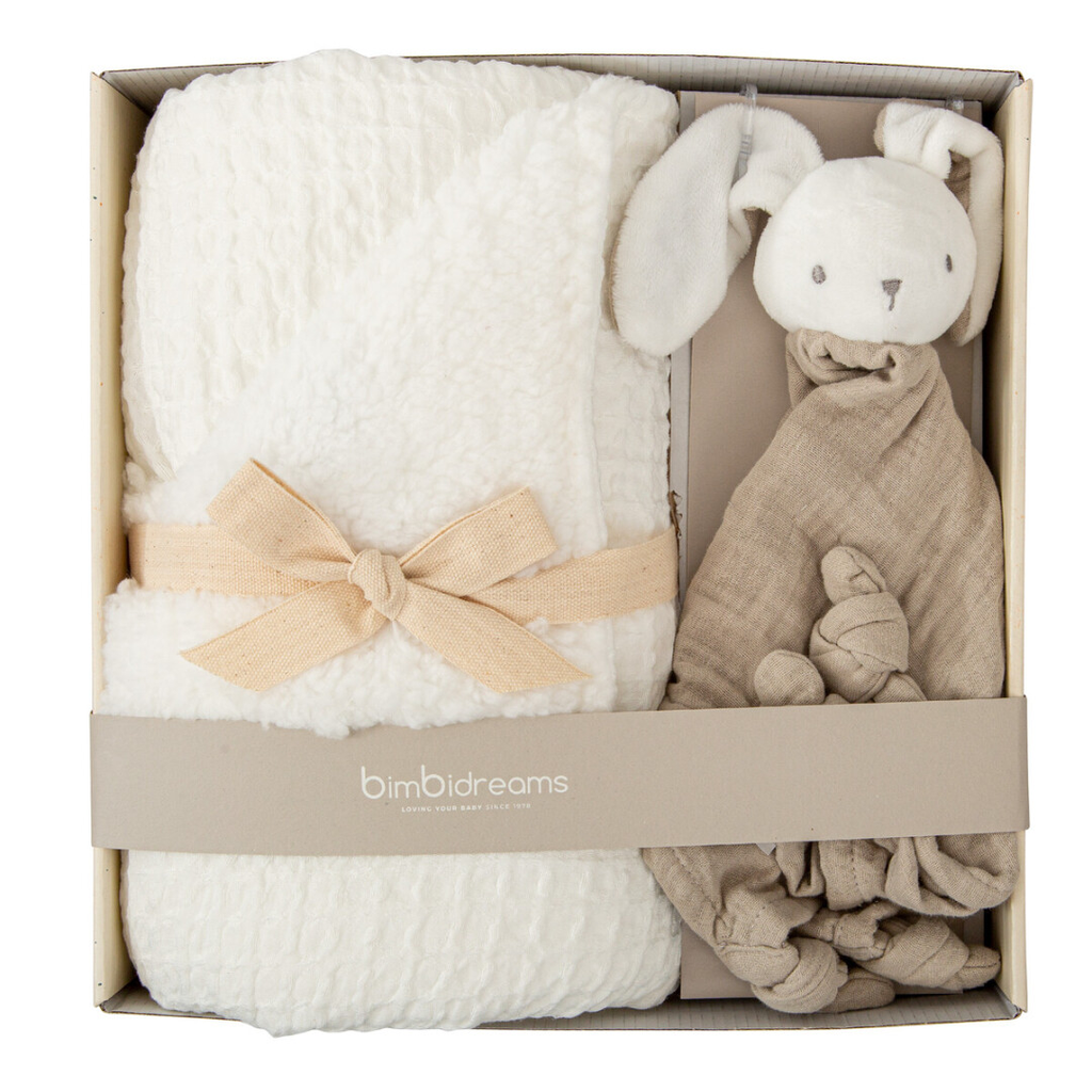 SET REGALO MANTA WAFFLE + DOUDOU