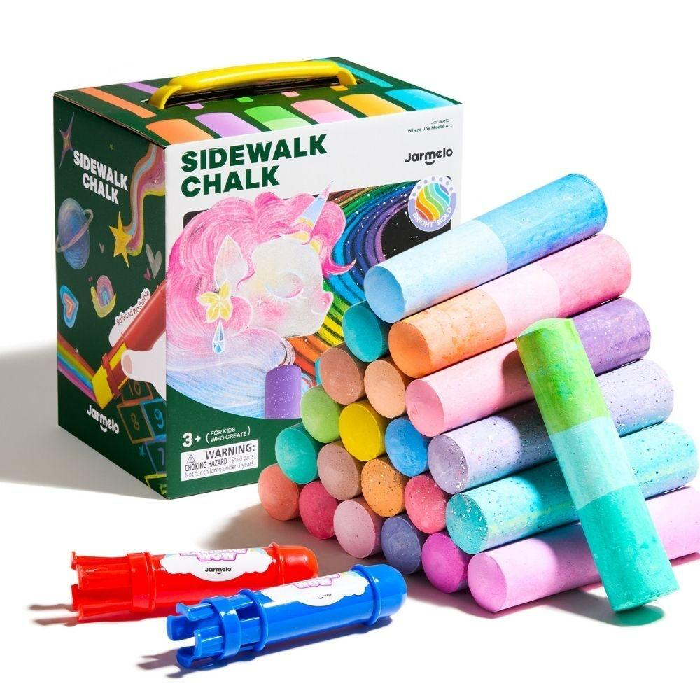 TIZAS LAVABLES RAINBOW JARMELO (24unidades+2soportes)