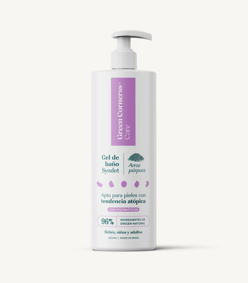 Gel de Baño de Arroz púrpura, 400 ml GREEN CORNERS