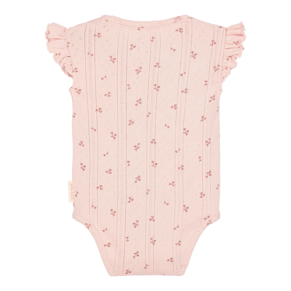 CAMISETA/BODI ROSA FAIRY FLOWERS LITTLE DUTCH