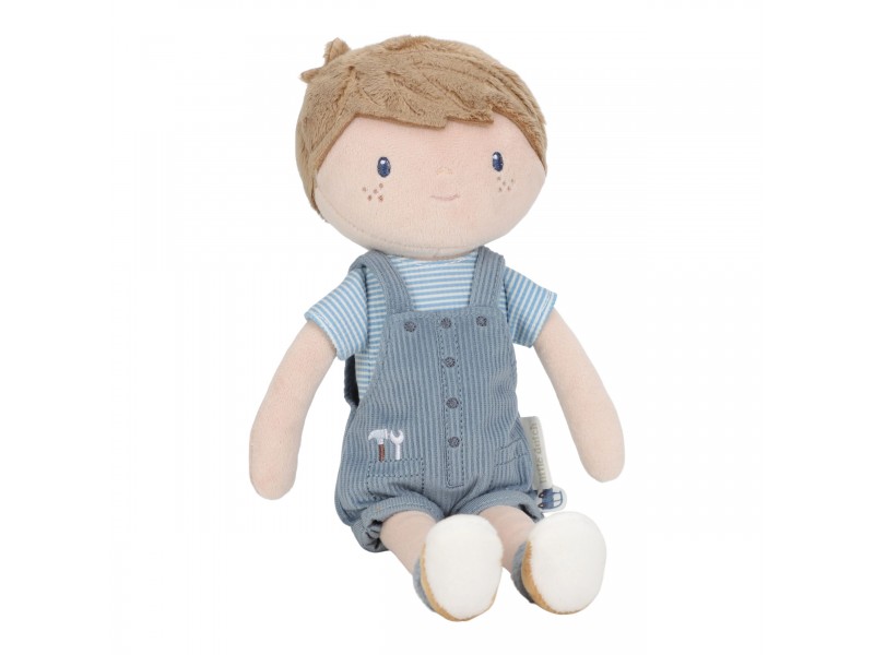 JIM MUÑECO BLANDITO 35 CM LITTLE DUTCH PETO AZUL