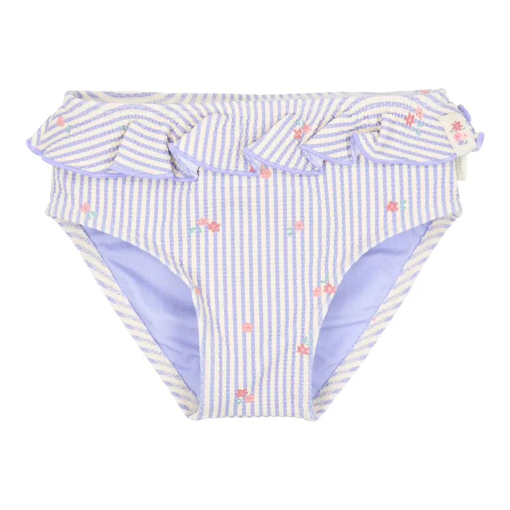 BRAGUITA BIKINI PURPLE STRIPES LITTLE DUTCH