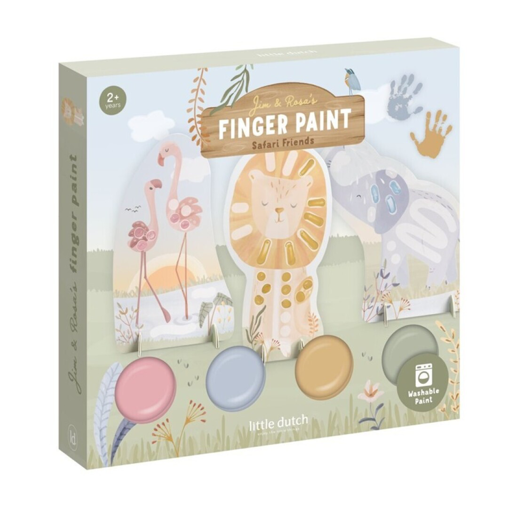 SET PINTURA DE DEDOS SAFARI FRIENDS