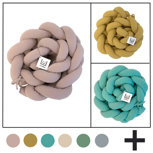 TRENZA ALGODON 180cm PROTECTOR CUNA 