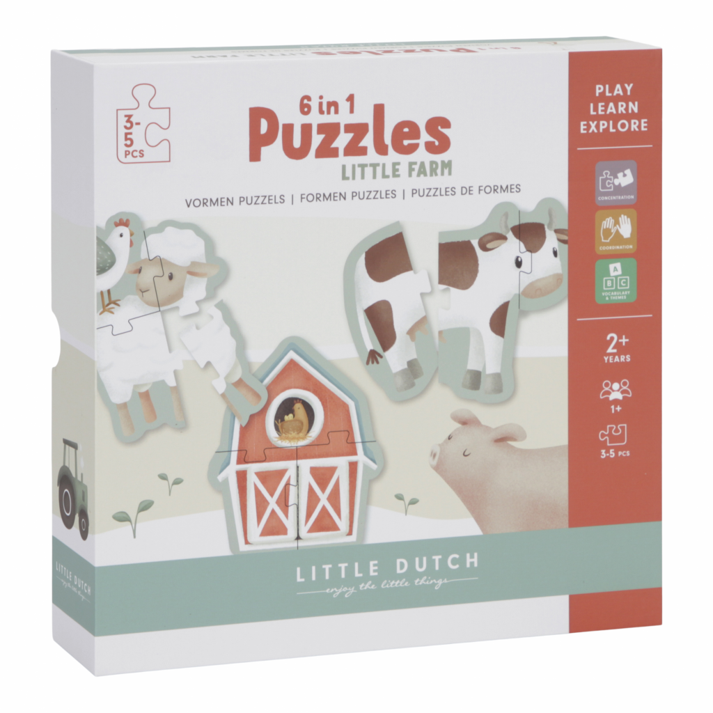[LD7148] PUZZLE 6 EN 1 PEQUEÑA GRANJA LITTLE DUTCH
