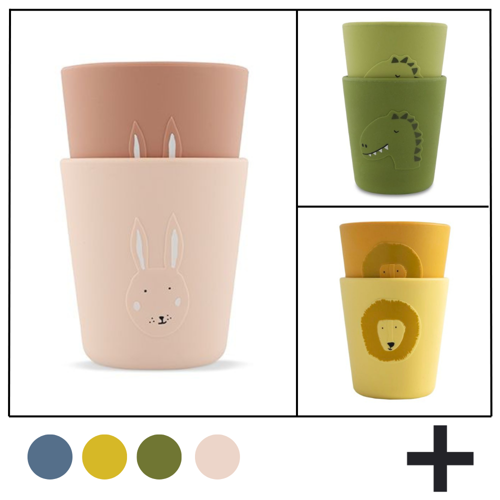 PACK 2 VASOS SILICONA TRIXIE