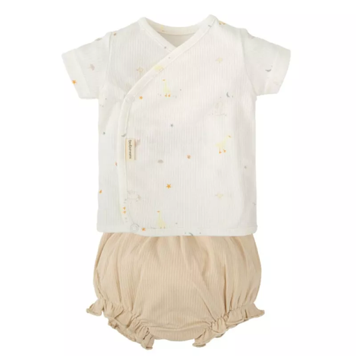 PRIMERA PUESTA CORTA BEBÉ BIMBIDREAMS (Jubon+Polaina)