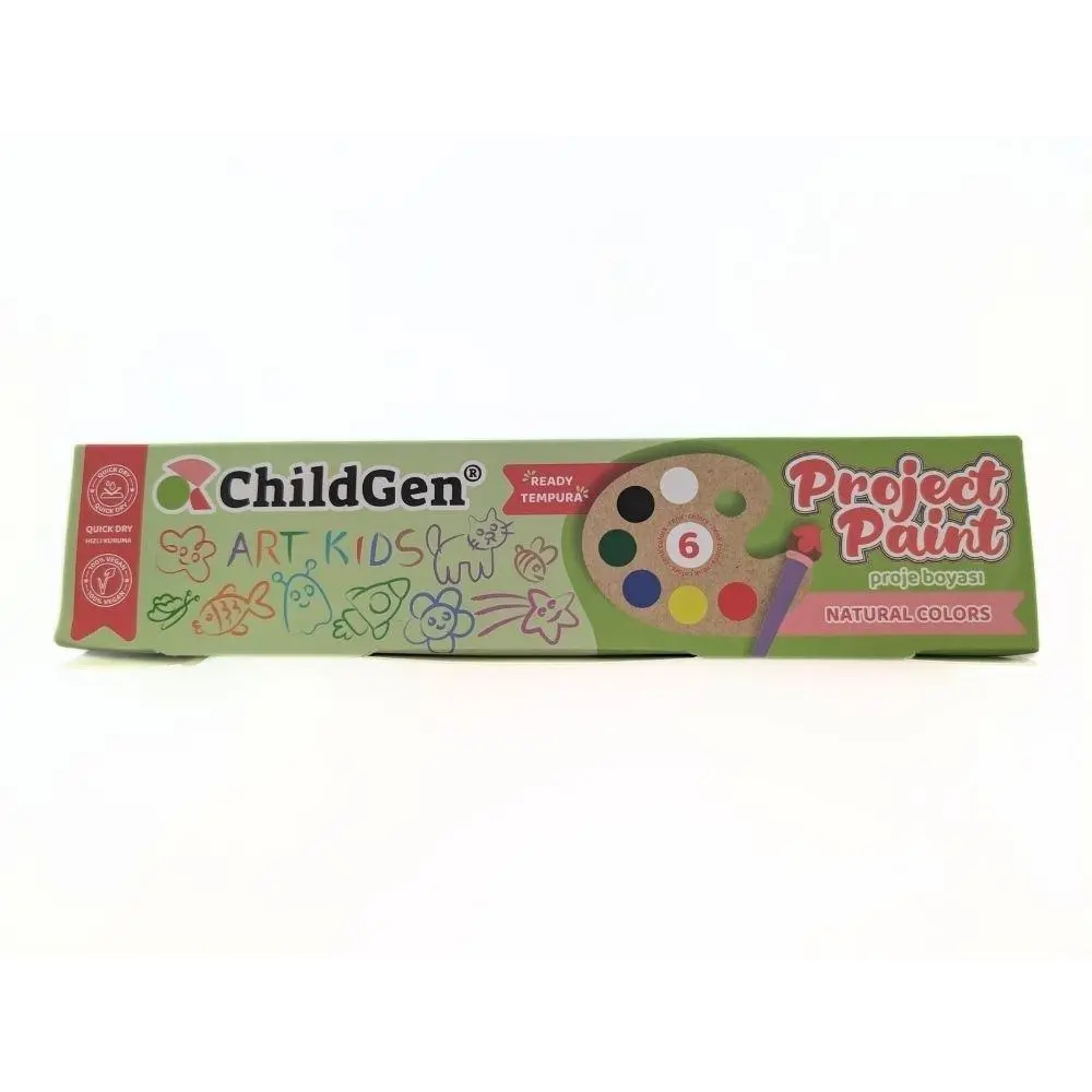 [CH0100] PINTURA DE DEDOS NATURAL MINI (6 mini botes)