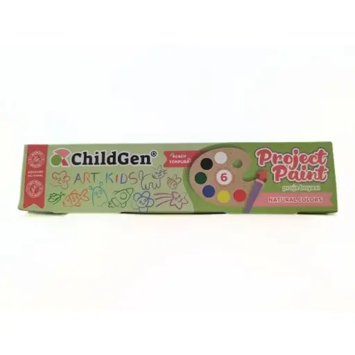 [CH0100] PINTURA DE DEDOS NATURAL MINI (6 mini botes)