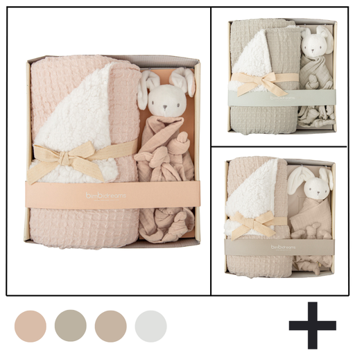 SET REGALO MANTA WAFFLE + DOUDOU