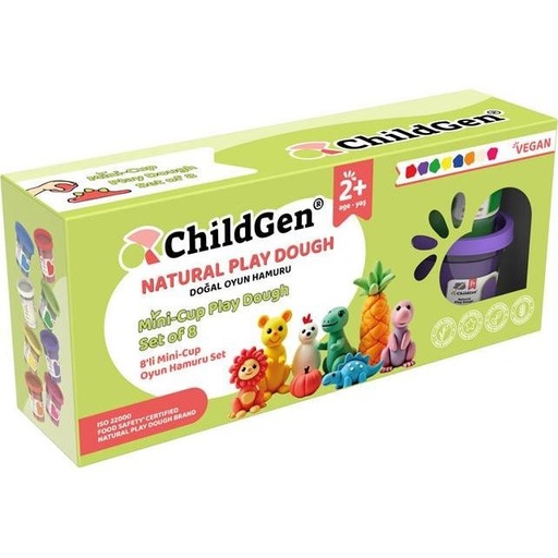 [CH0024] PLASTILINA NATURAL SET 8pcs CHILDGEN