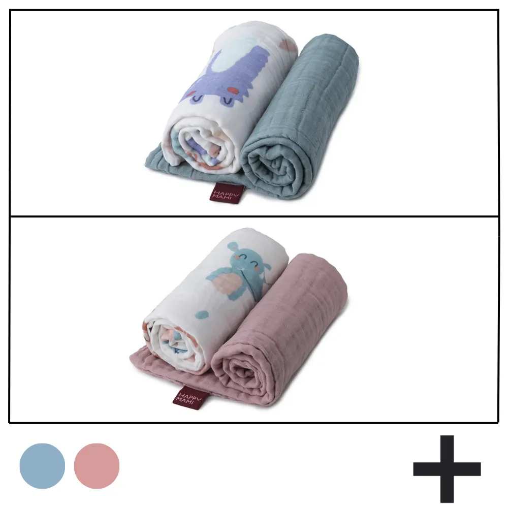 PACK 2 MUSELINA HAPPY MAMI